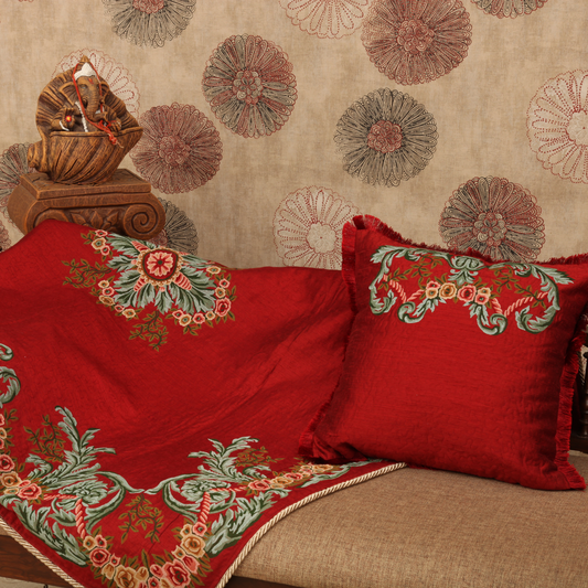 Gulmohar Ruby Throw