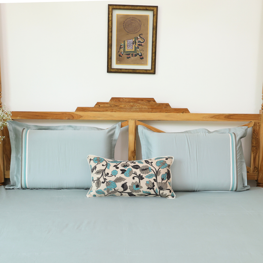 Kalamkari Pinstripe Bedsheet Set
