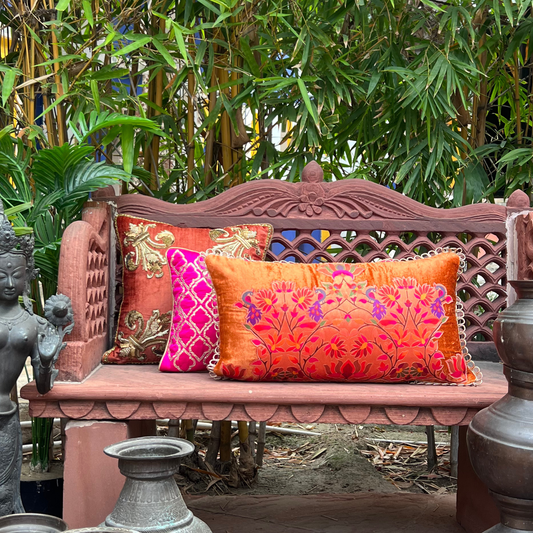 Paithani Applique Cushion