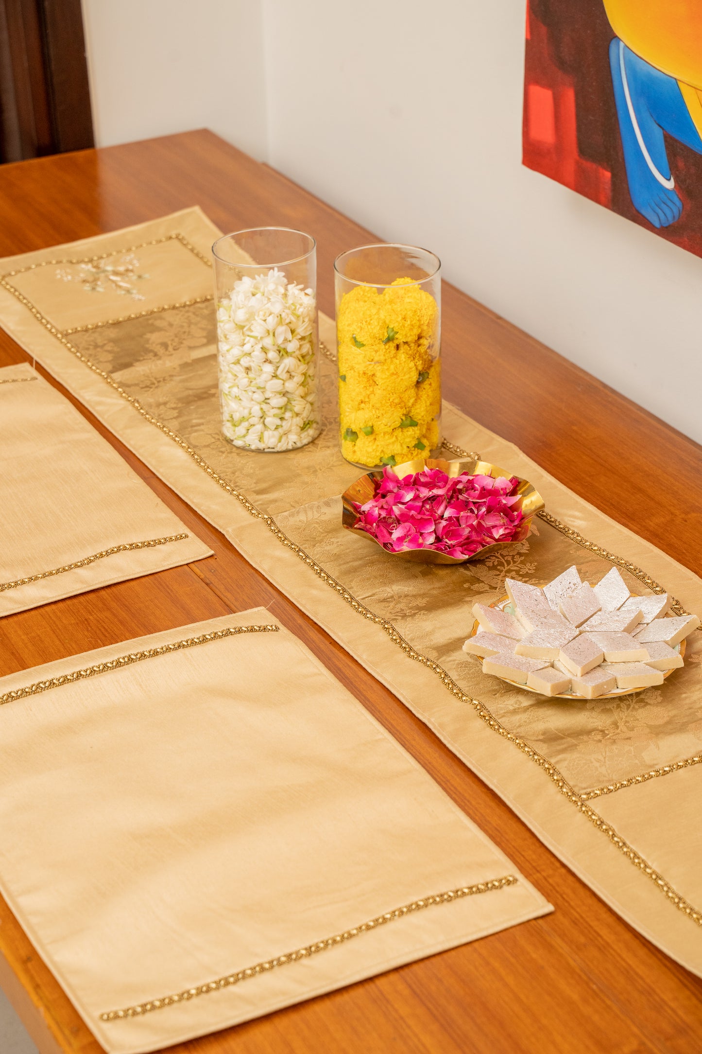 Pure Brocade Runner Set