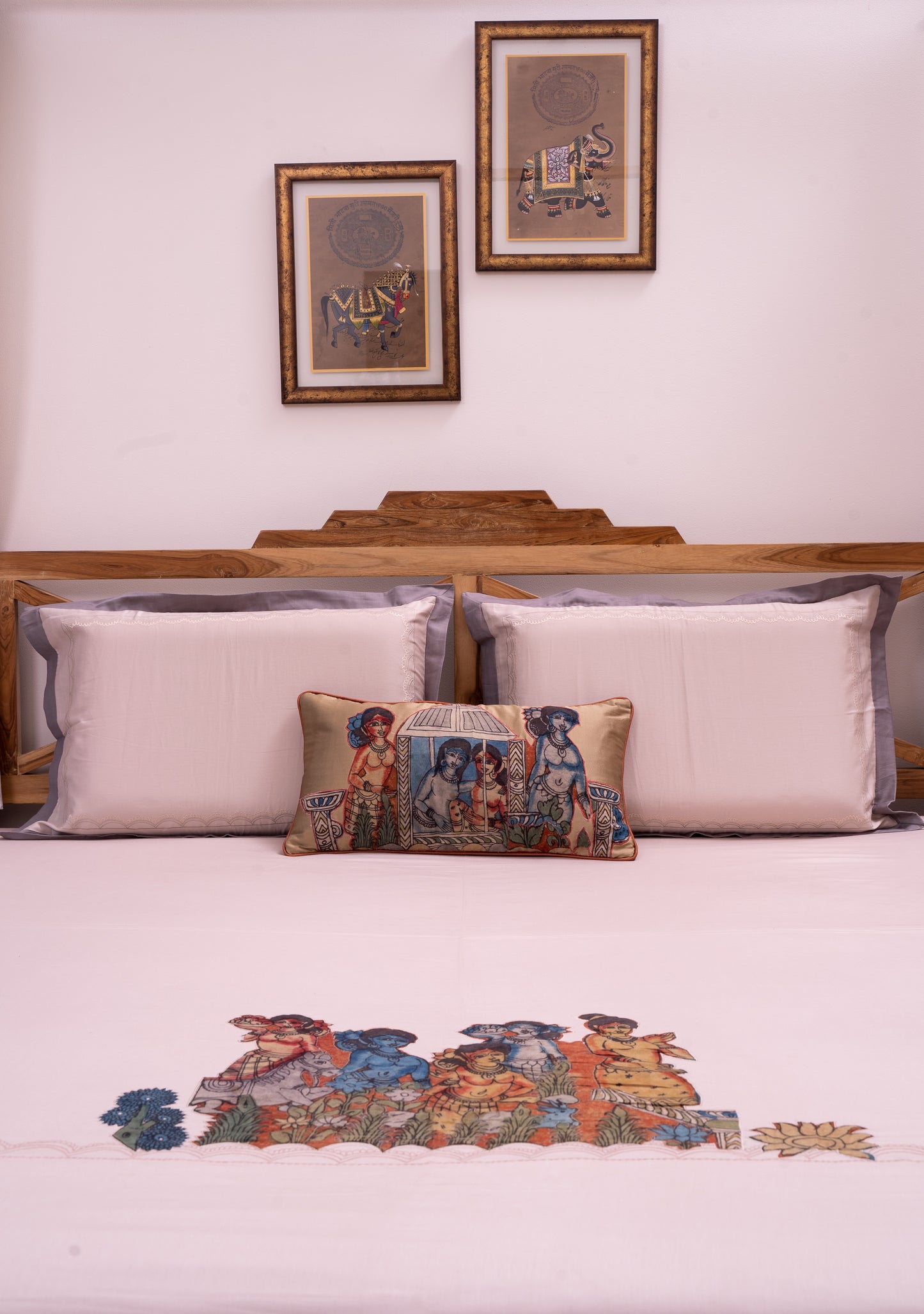 Kalamkari Applique Bedsheet