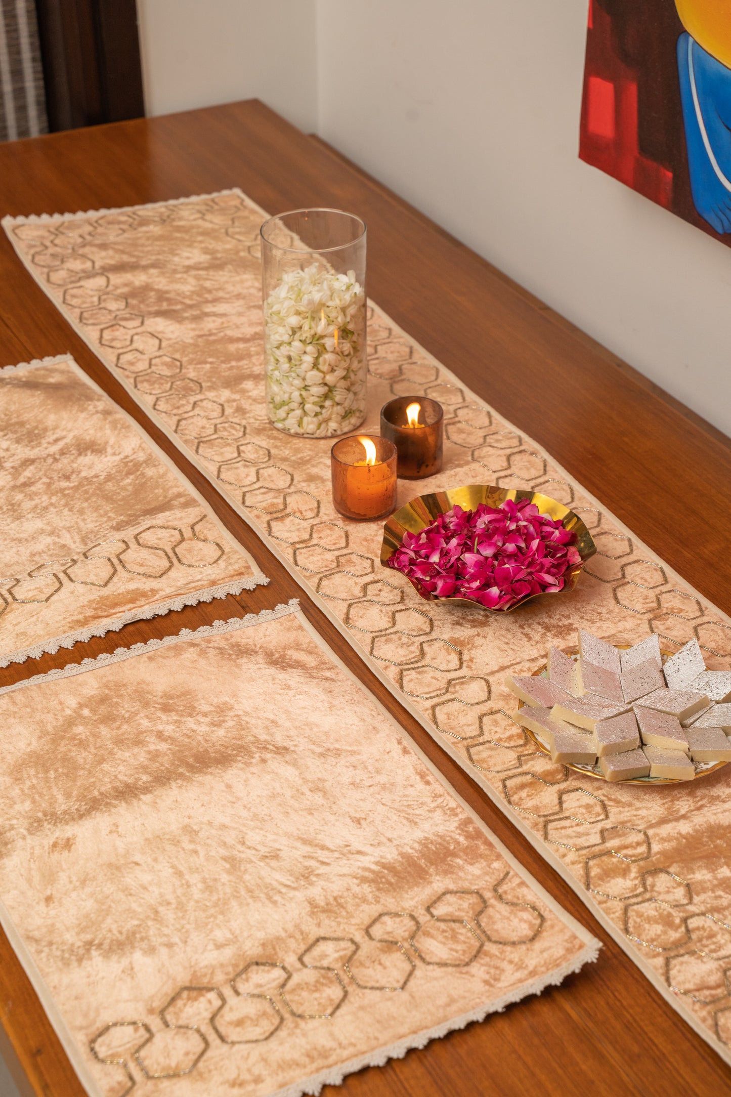 Rose Gold Cut Dana Runner Set