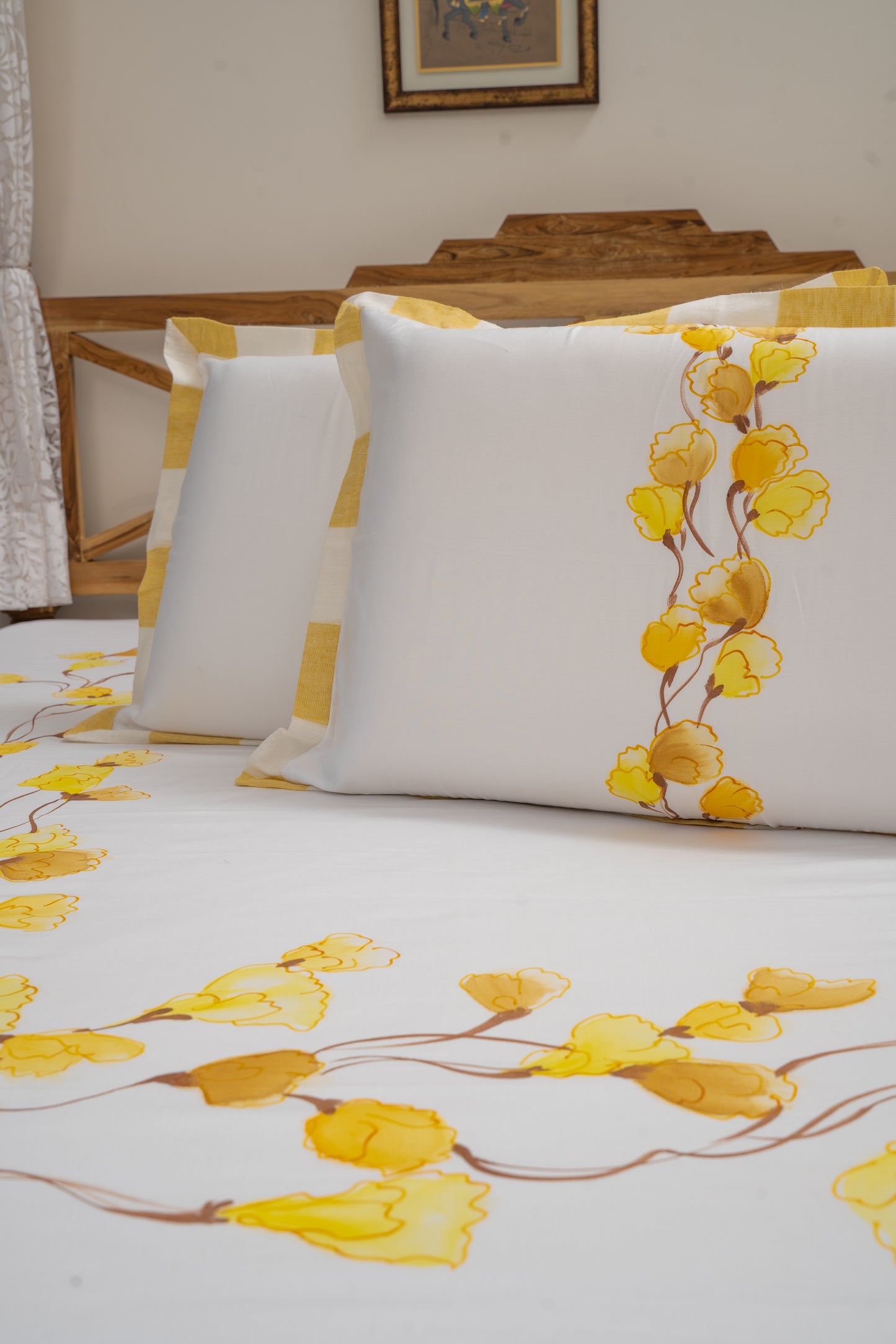 Cotton Hand Paint Bedsheet