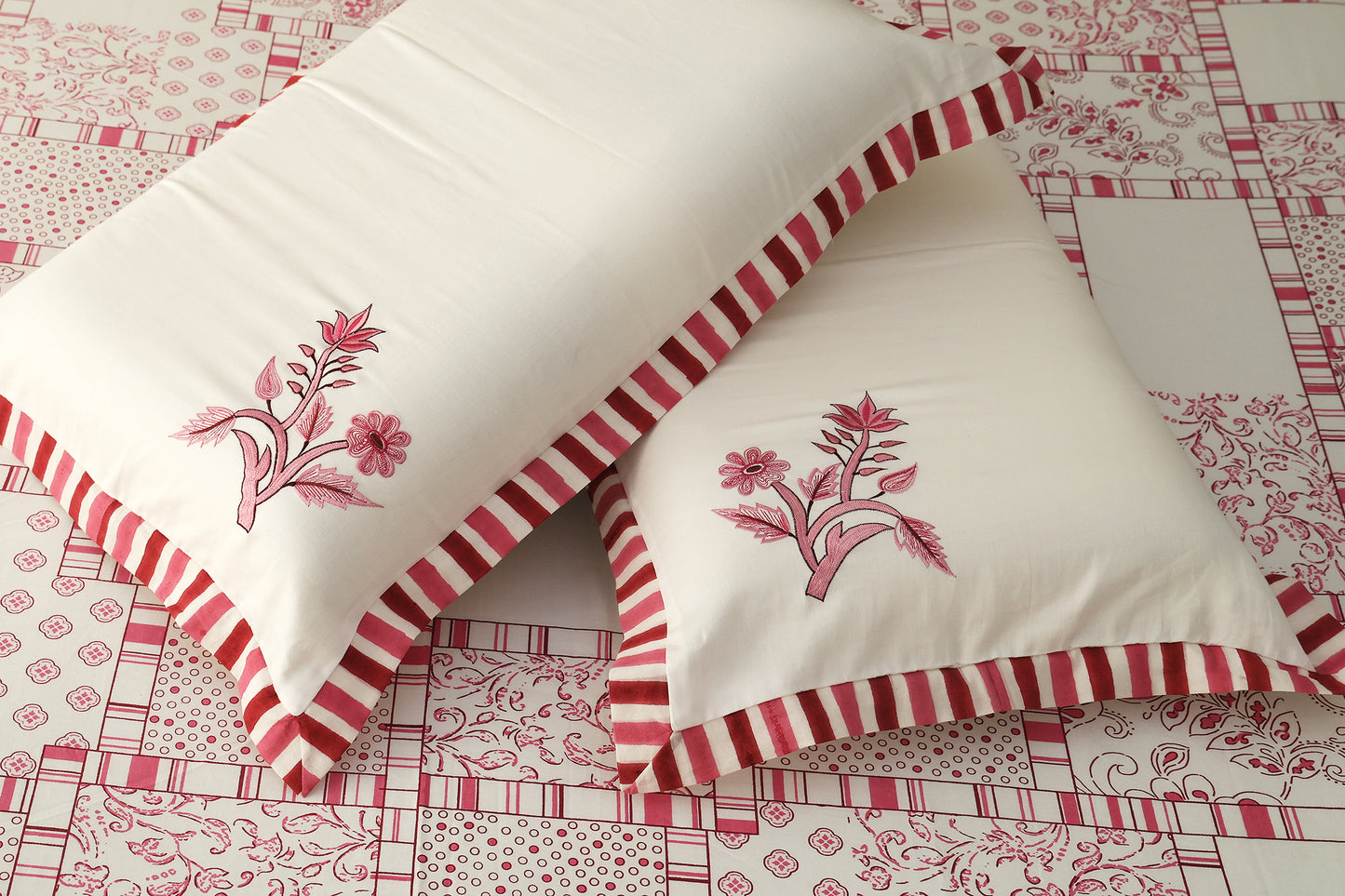 Pink Allover Printed Bedsheets