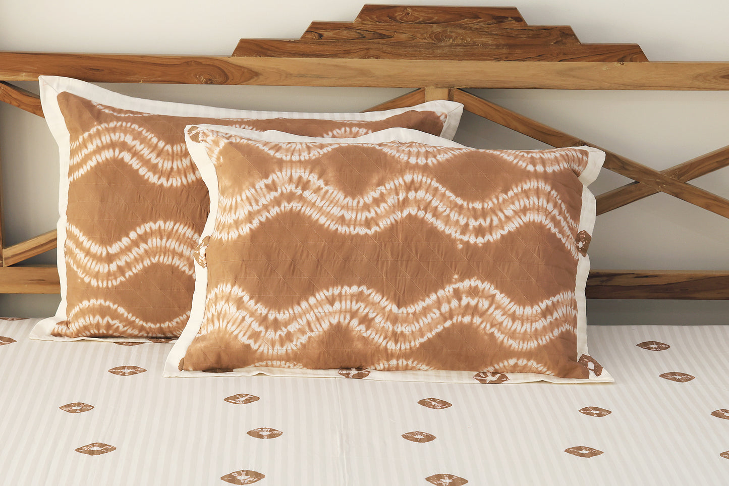 Brown Tie and Dye Bedsheet