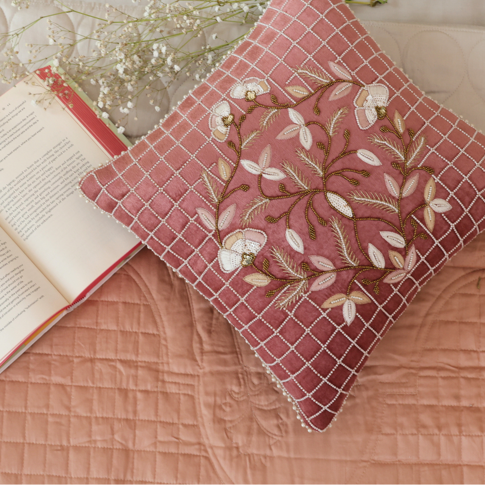 Shell Coral Cotton Bedspread