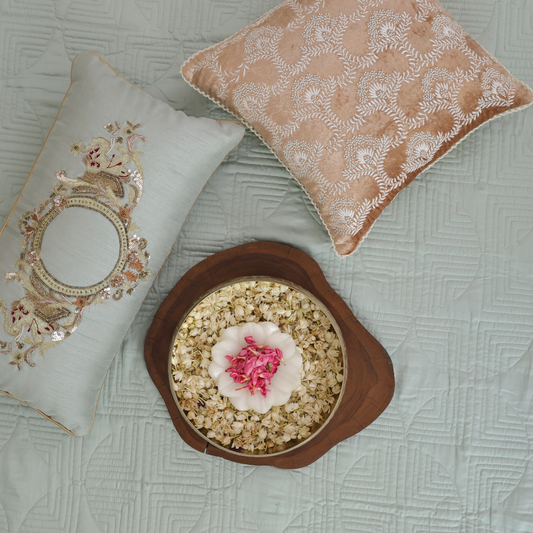 Mint Green Cotton Bedspread