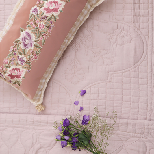 Vintage Rose Cotton Bedspread