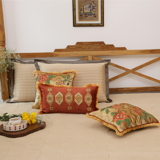 Golden Sand Cotton Bedspread