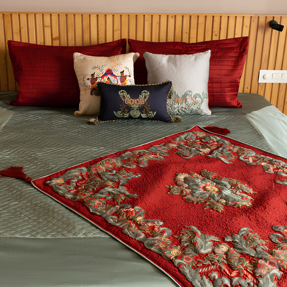 Gulmohar Ruby Throw
