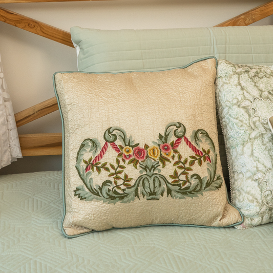 Gulmohar Ivory Cushion