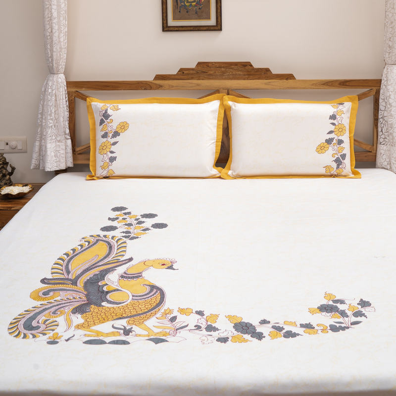 Kalamkari Cotton Bedsheet