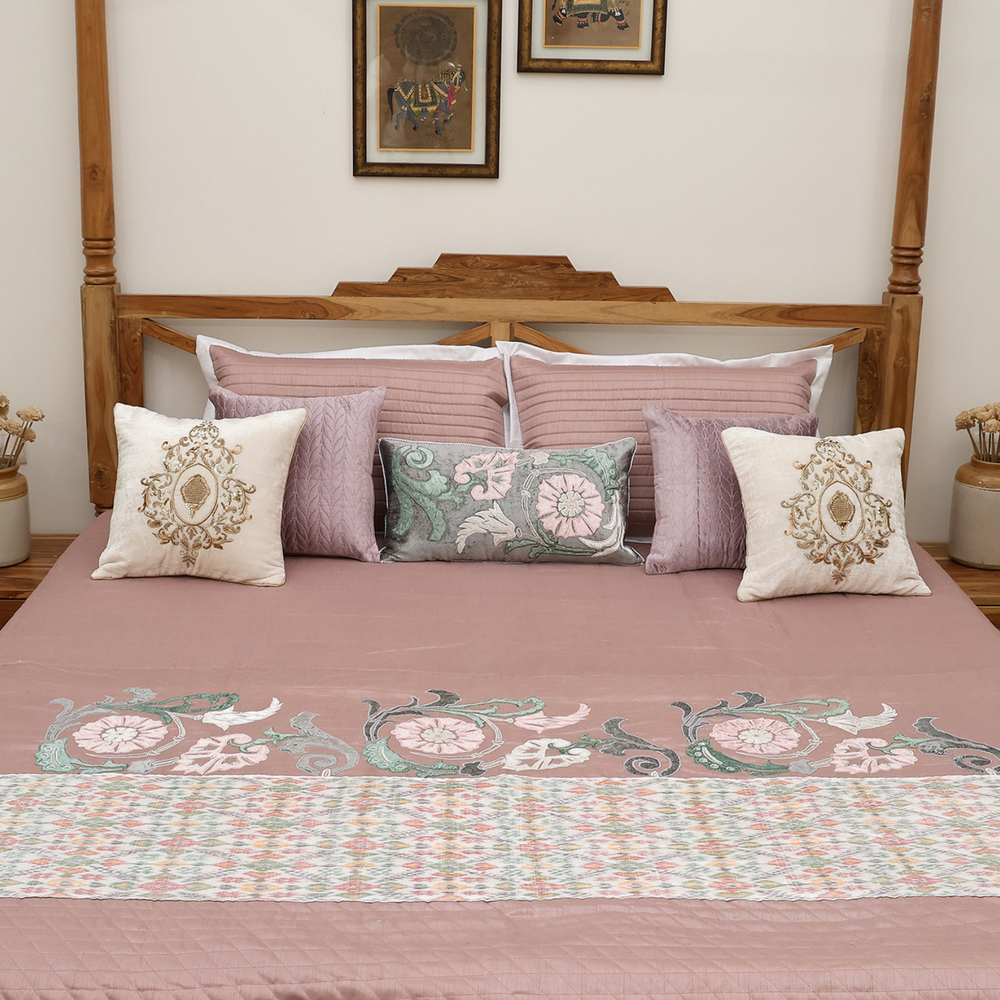 Ikkat Heritage Cotton Bedspread Set