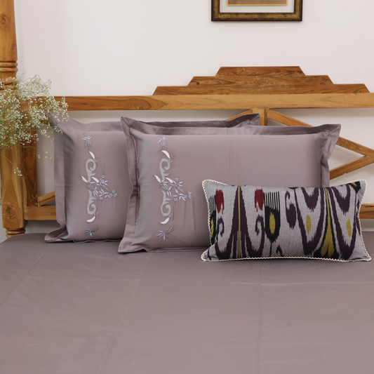 Ikkat Bloom Season Bedsheet Set