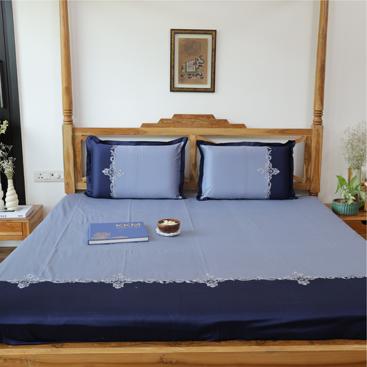 Aari Duo Embroidery Bedsheet