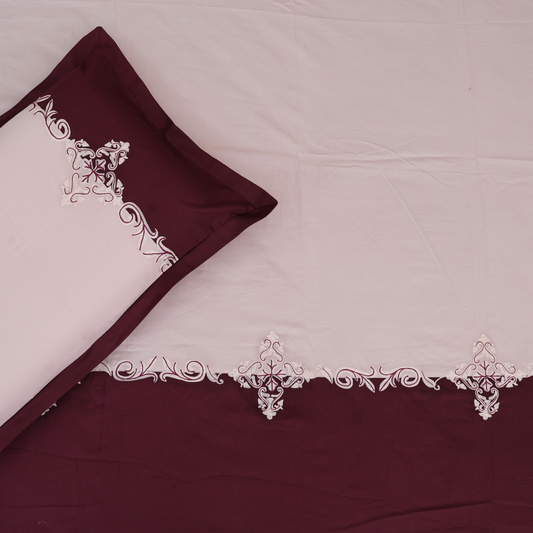 Aari Duo Embroidery Bedsheet