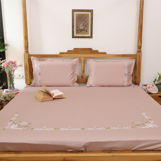 Bloom Season Embroidery Bedsheet