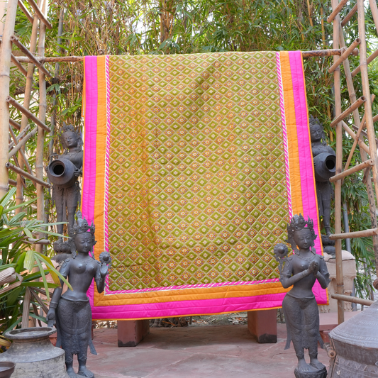 Brocade Antislip Aasan (Mehandi)