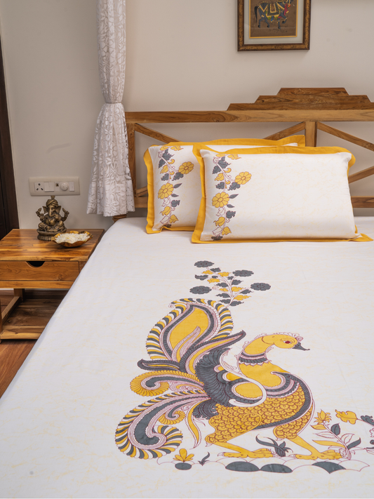 Kalamkari Cotton Bedsheet