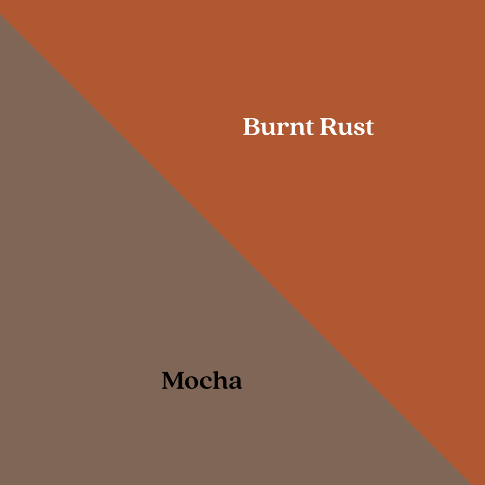 Burnt Rust - Mocha Cotton Reversible Bedspread