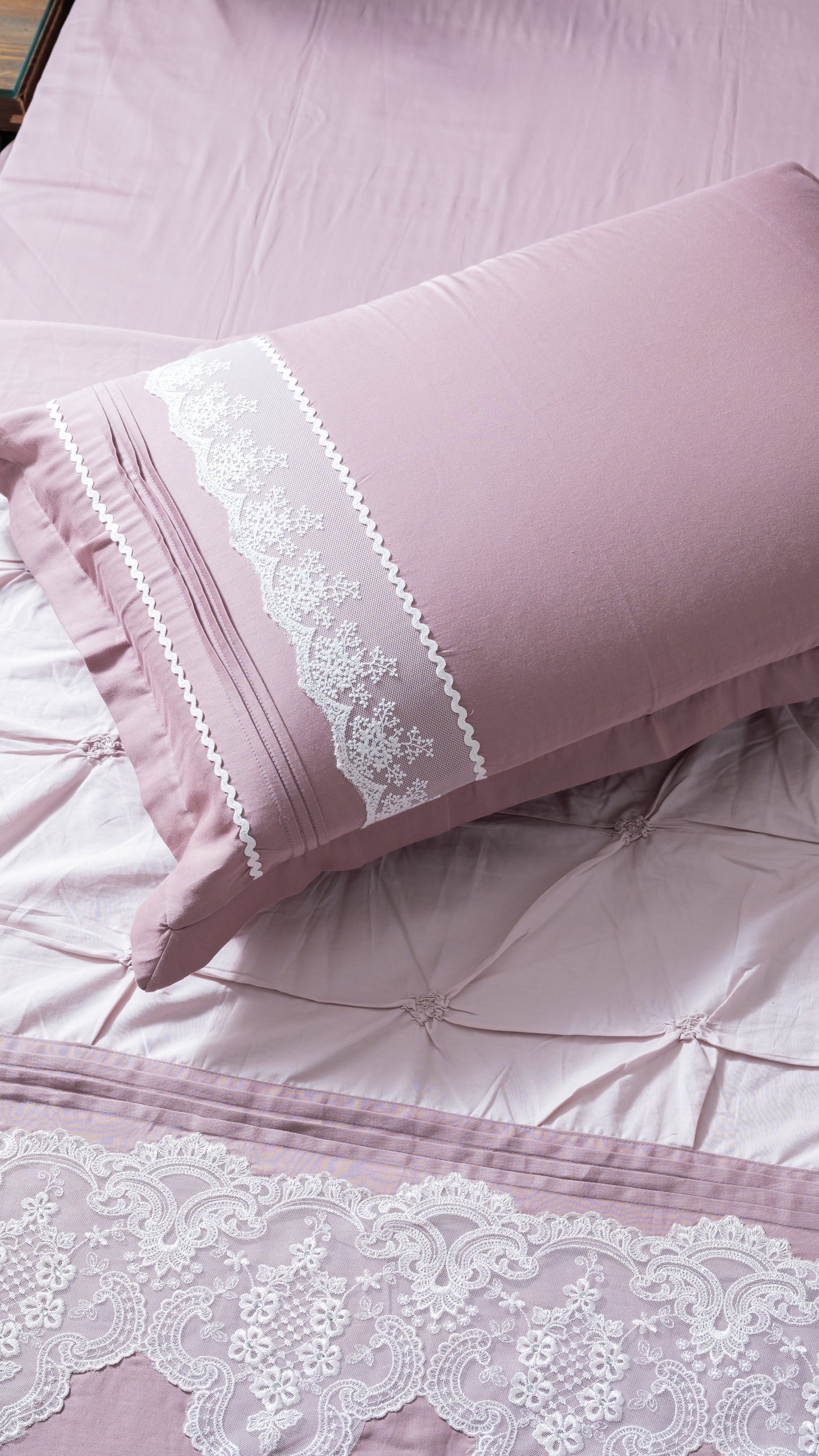 Lace Cotton bedsheet (VHBC - 0043)