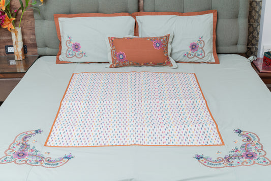 Ikkat Cotton Bedsheet