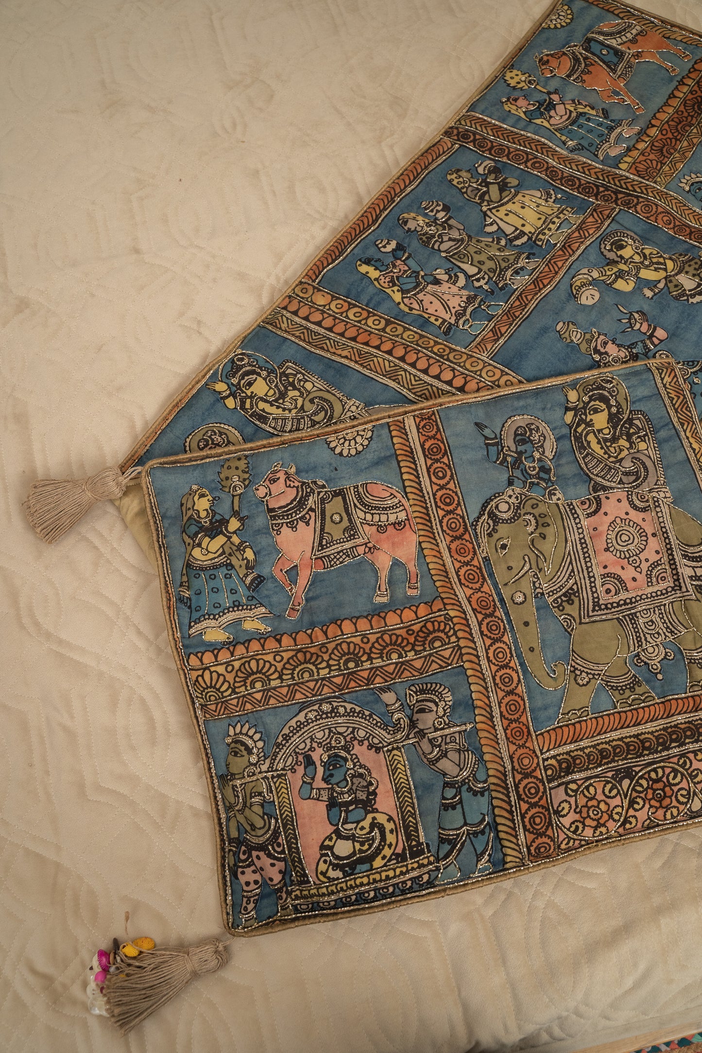 Hand Painted Kalamkari Figure Runner