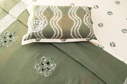 Green Tie and Dye Duet Set
