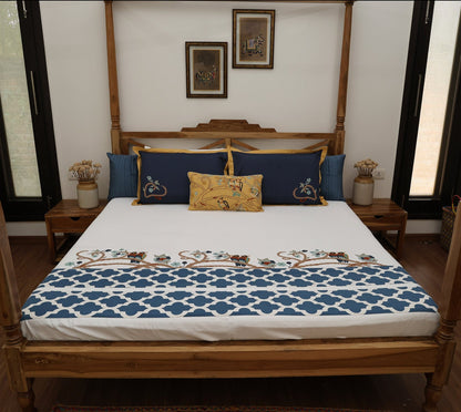 Ivory Jaquard Bedsheet