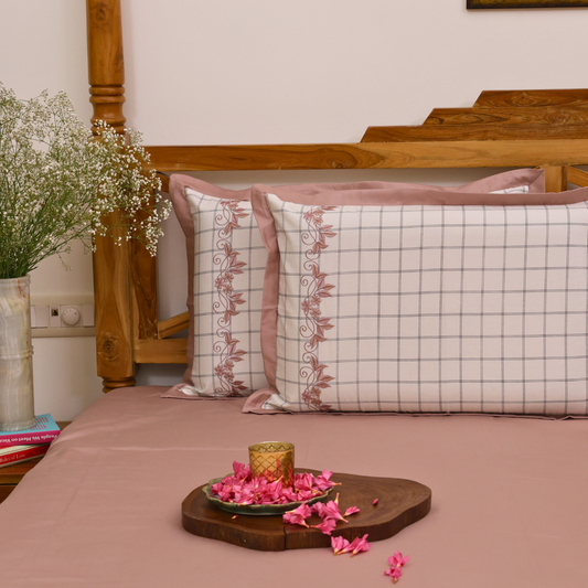 Floral Grid Bedsheet