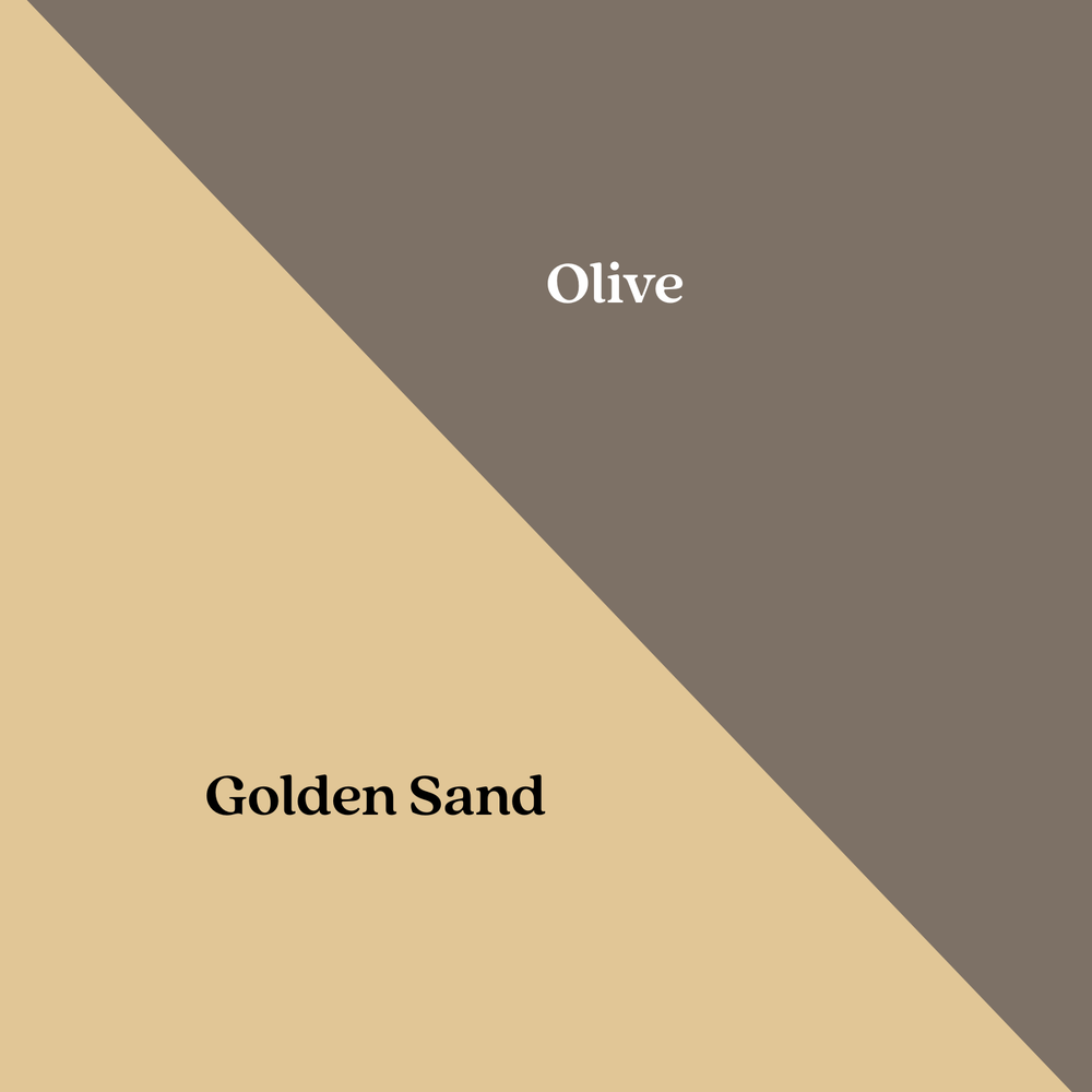Olive - Golden Sand Cotton Reversible Bedspread