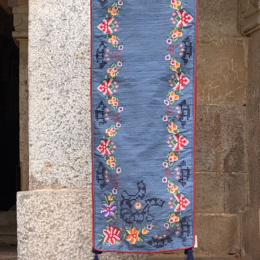 Gulmohar Navy Runner